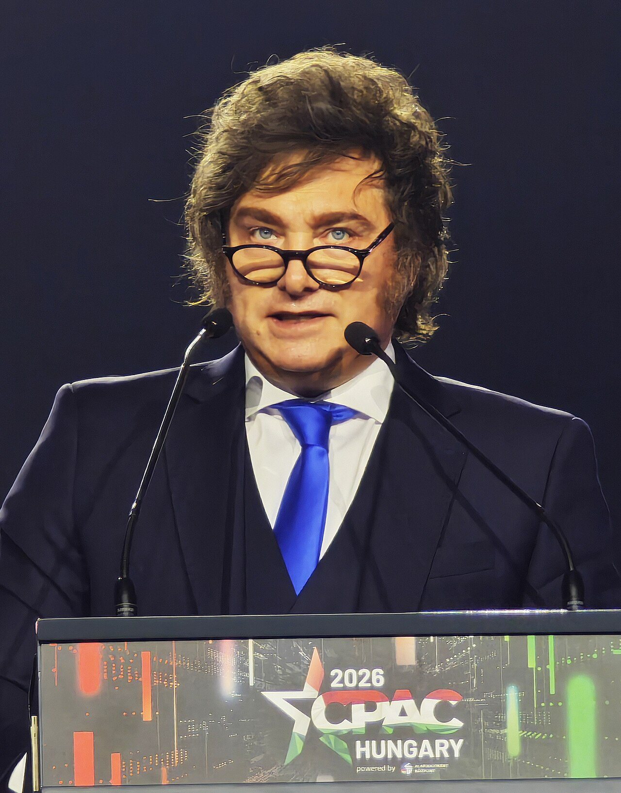 Retrato del presidente Javier Milei