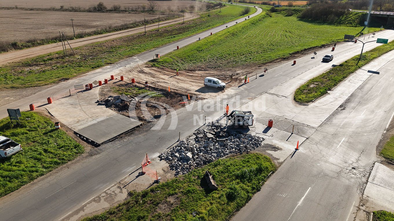 Reemplazo de losas de hormigón en la Ruta Nacional 205